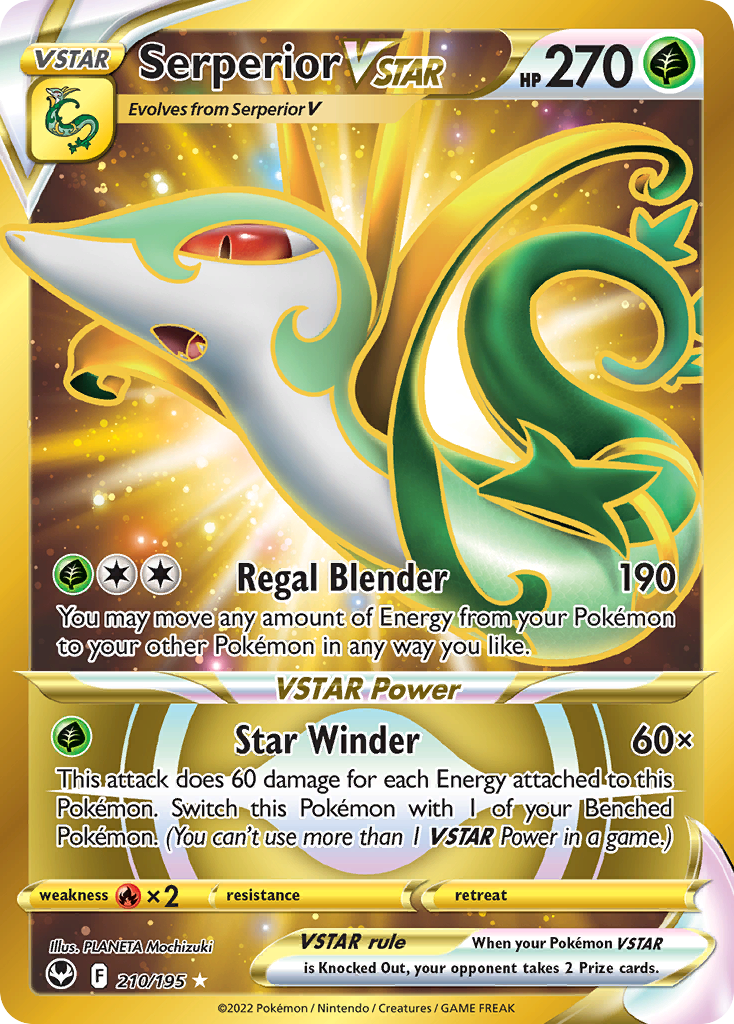 Serperior VSTAR — illustrated card