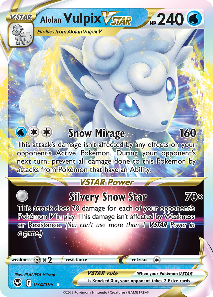 Alolan Vulpix VSTAR — illustrated card