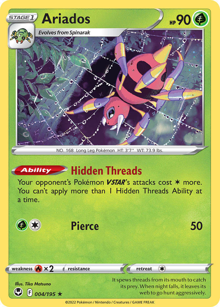 Ariados — illustrated card