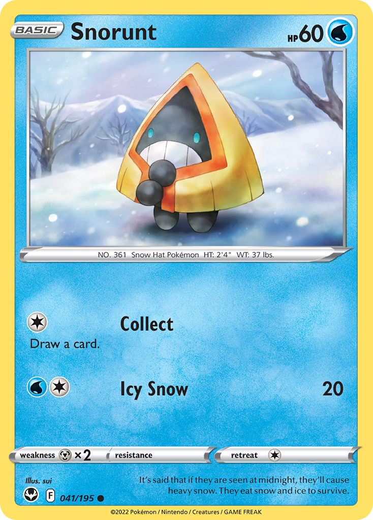 Snorunt — illustrated card