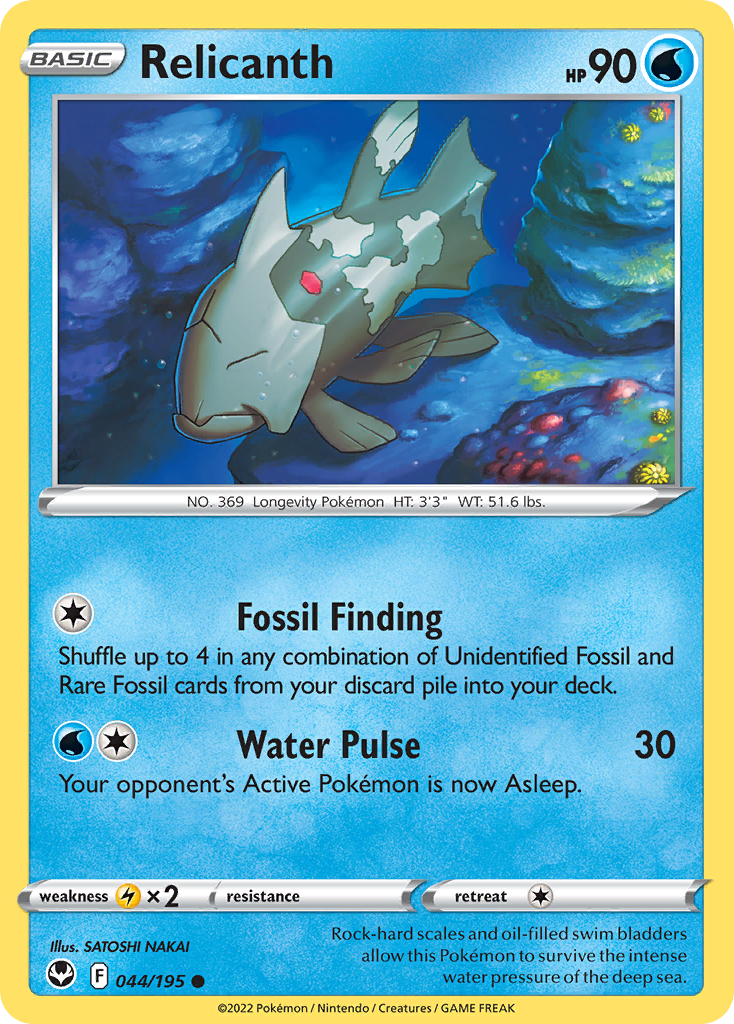 Relicanth — illustrated card