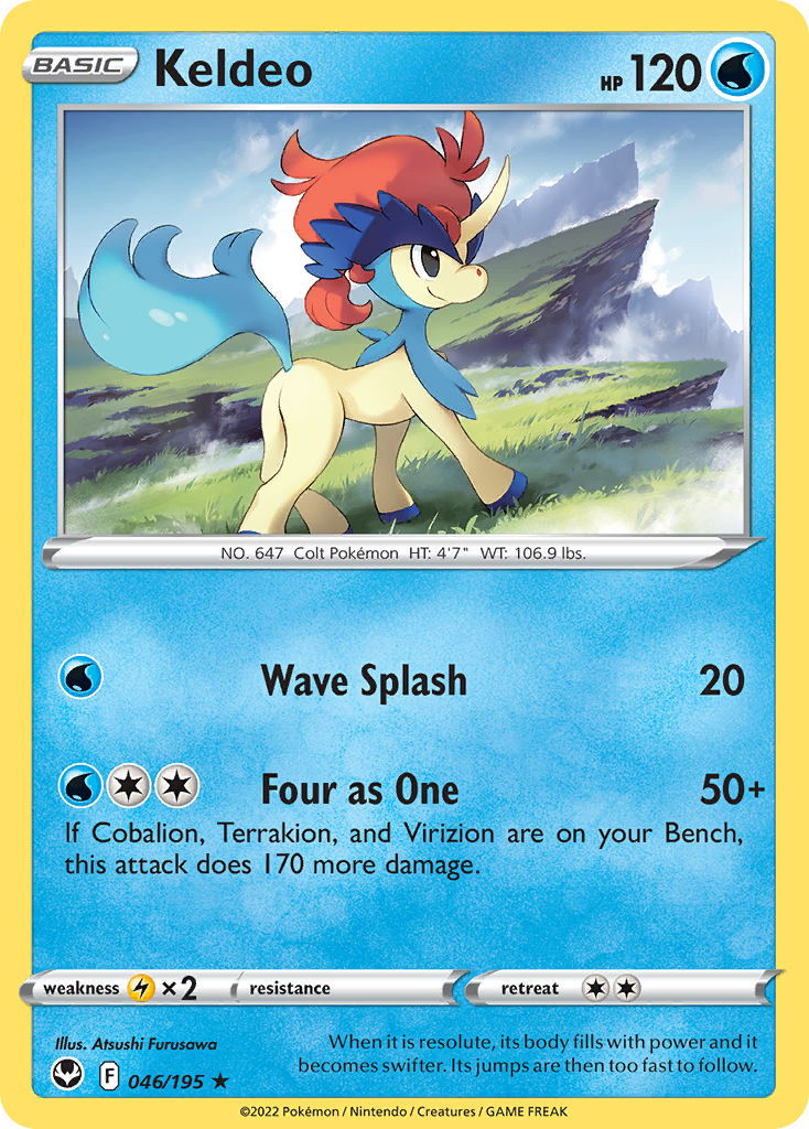 Keldeo — illustrated card