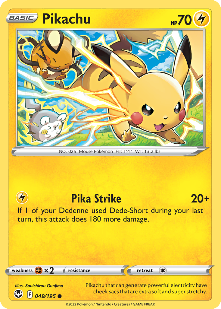 Pikachu — illustrated card
