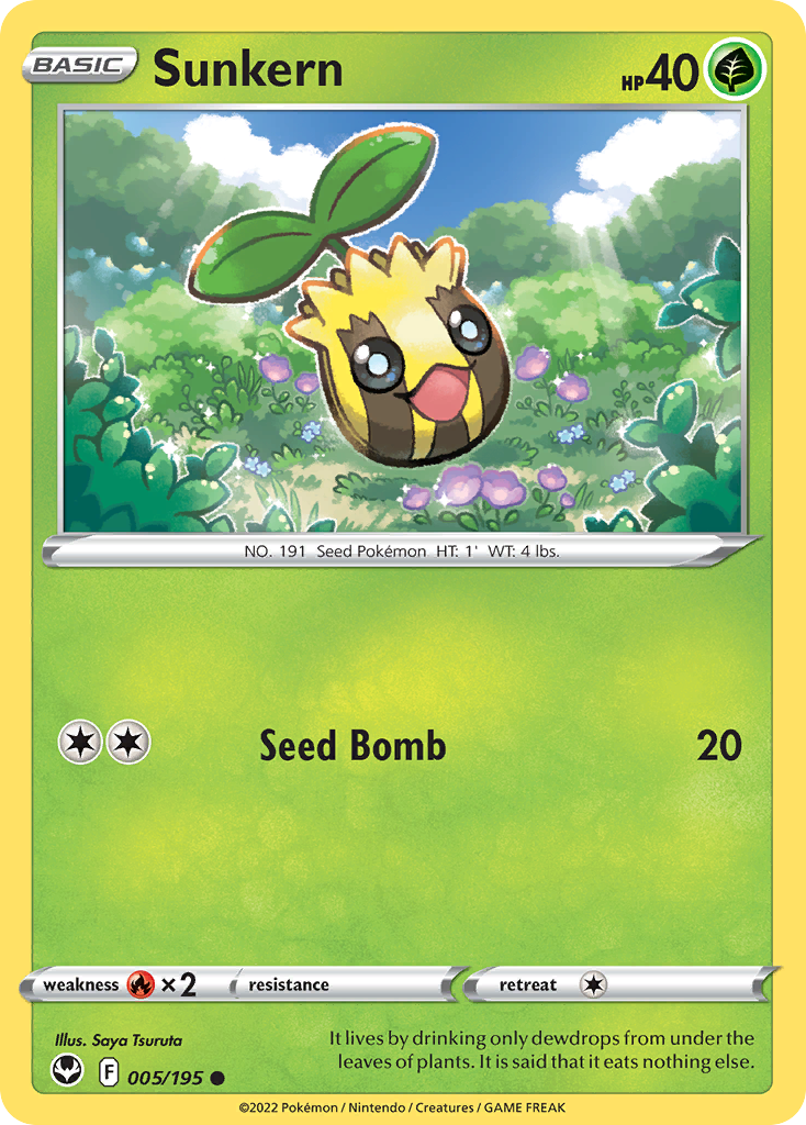 Sunkern — illustrated card