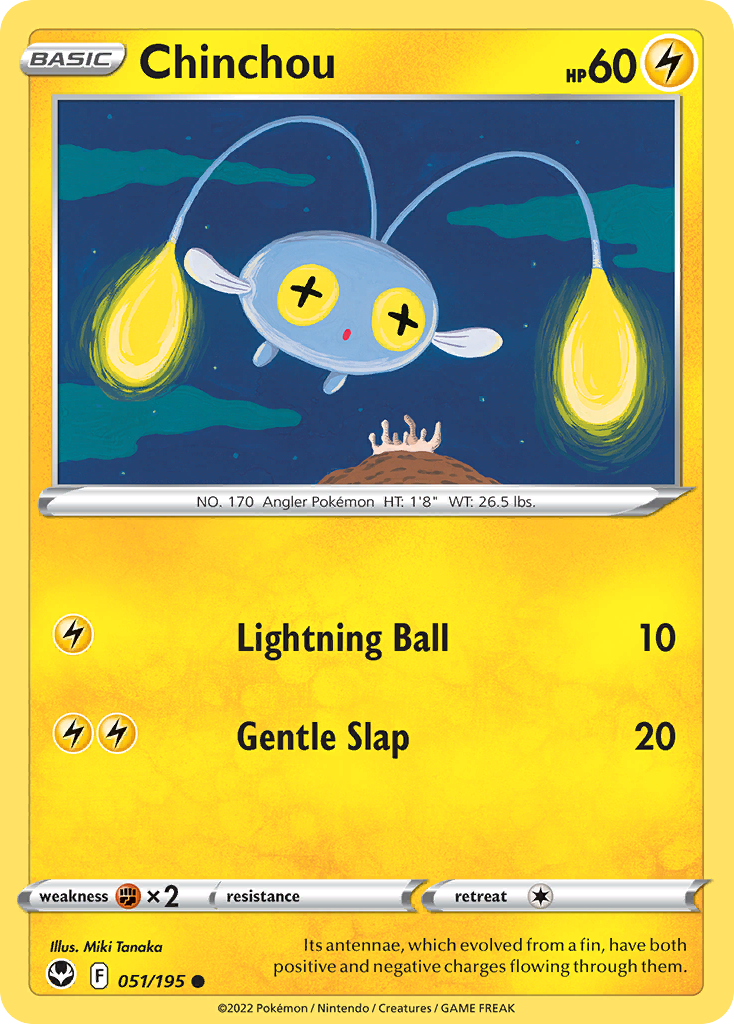 Chinchou — illustrated card