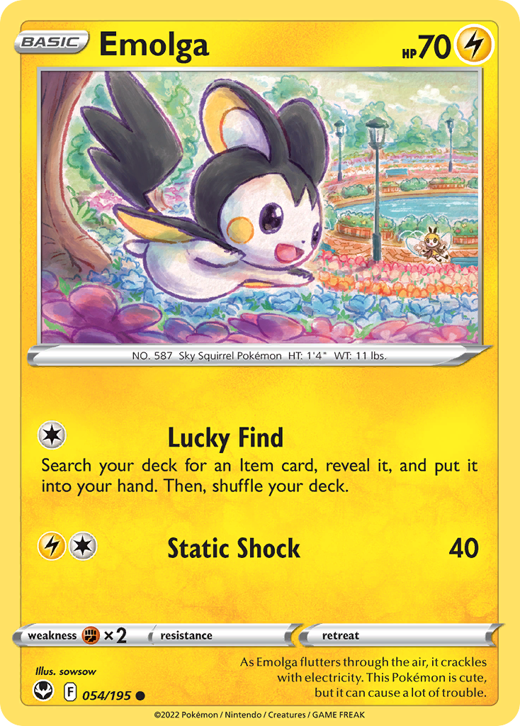 Emolga — illustrated card