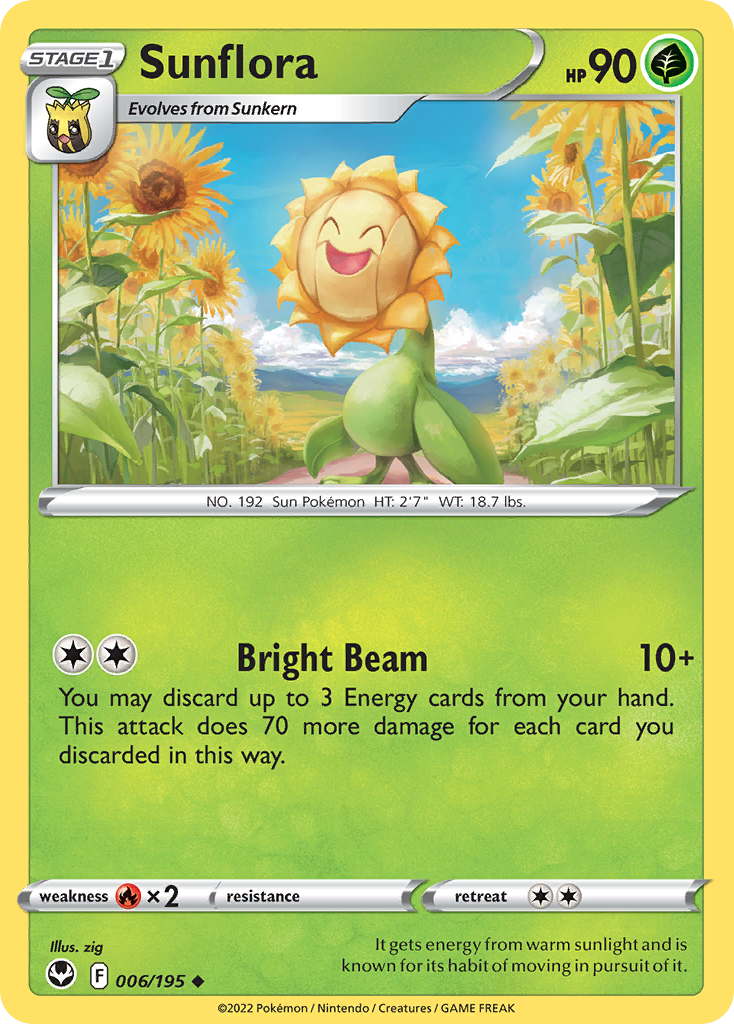 Sunflora — illustrated card
