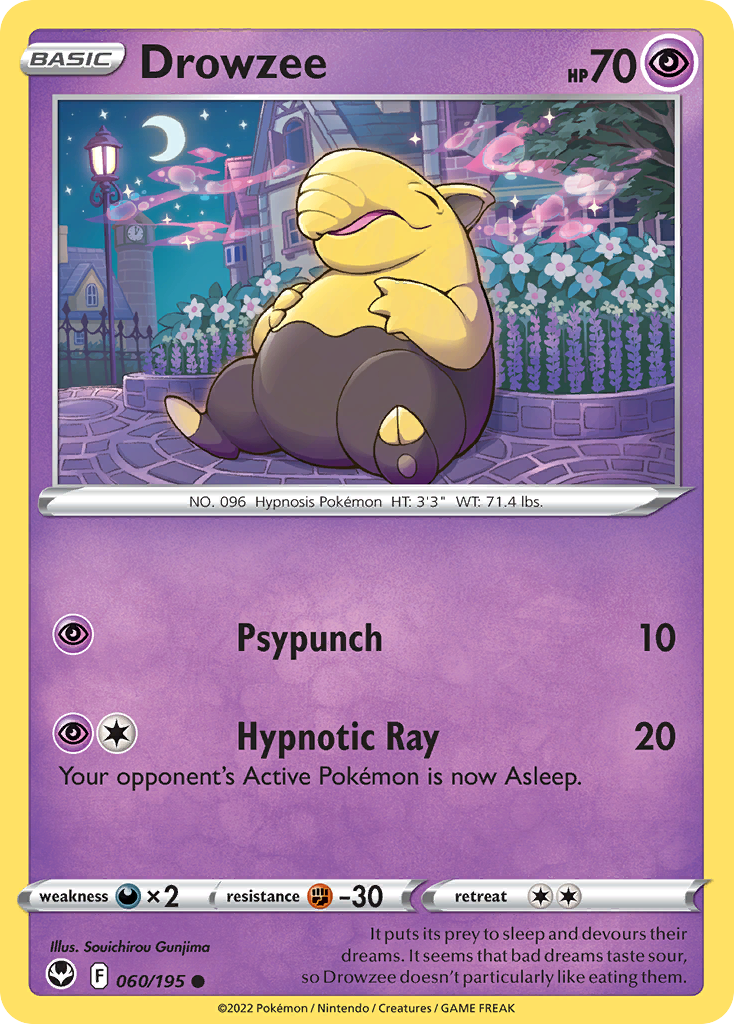 Drowzee — illustrated card