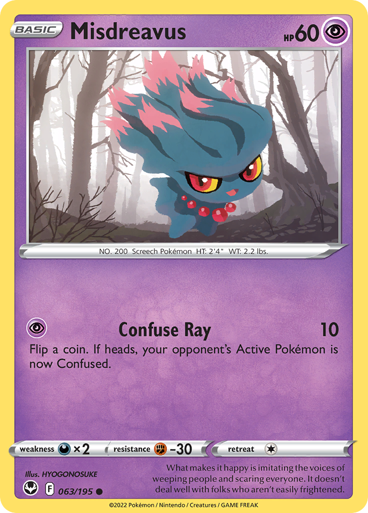 Misdreavus — illustrated card