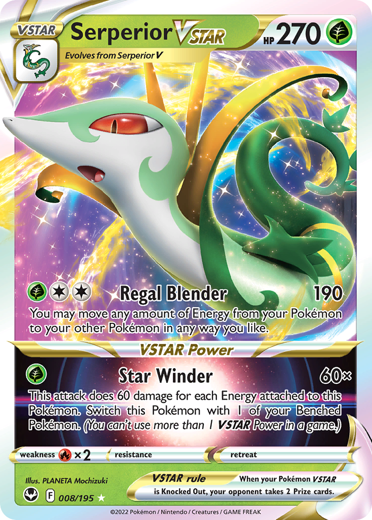 Serperior VSTAR — illustrated card