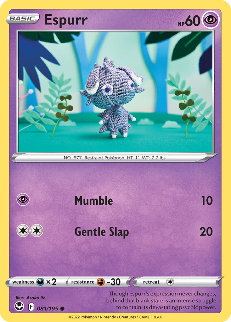 Espurr — illustrated card