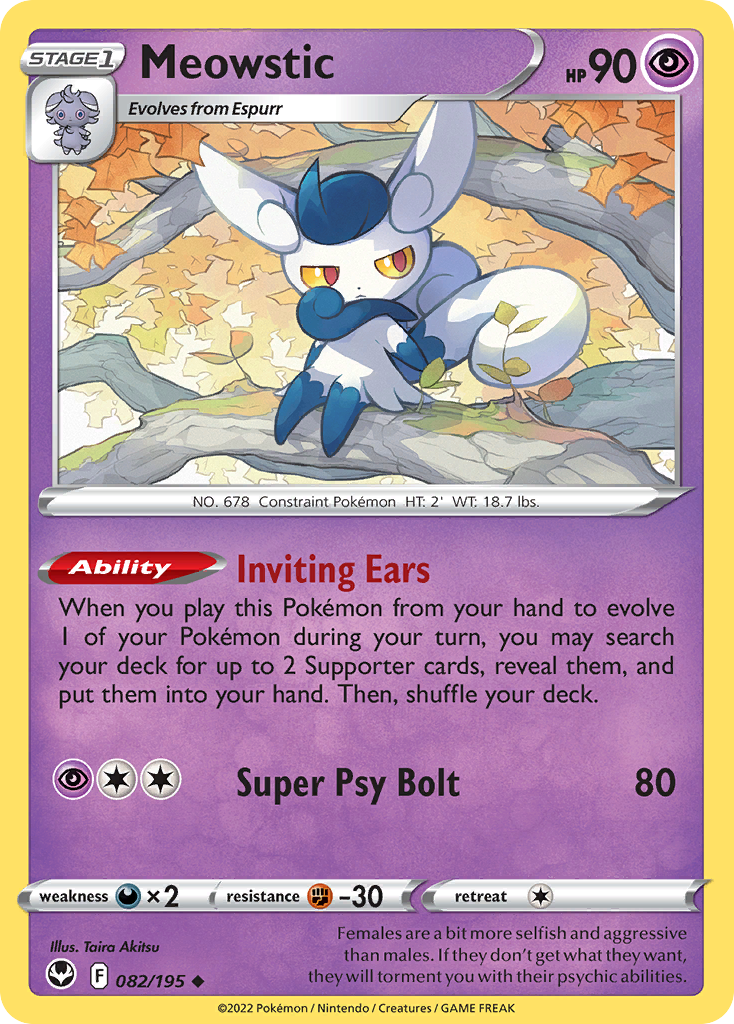 Meowstic — illustrated card