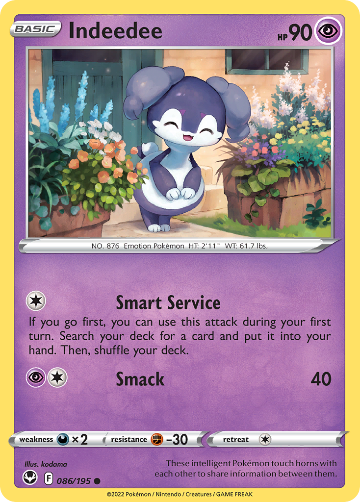 Indeedee — illustrated card