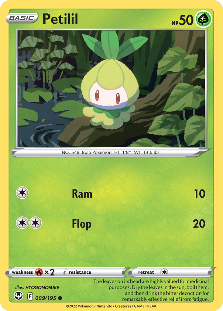 Petilil — illustrated card