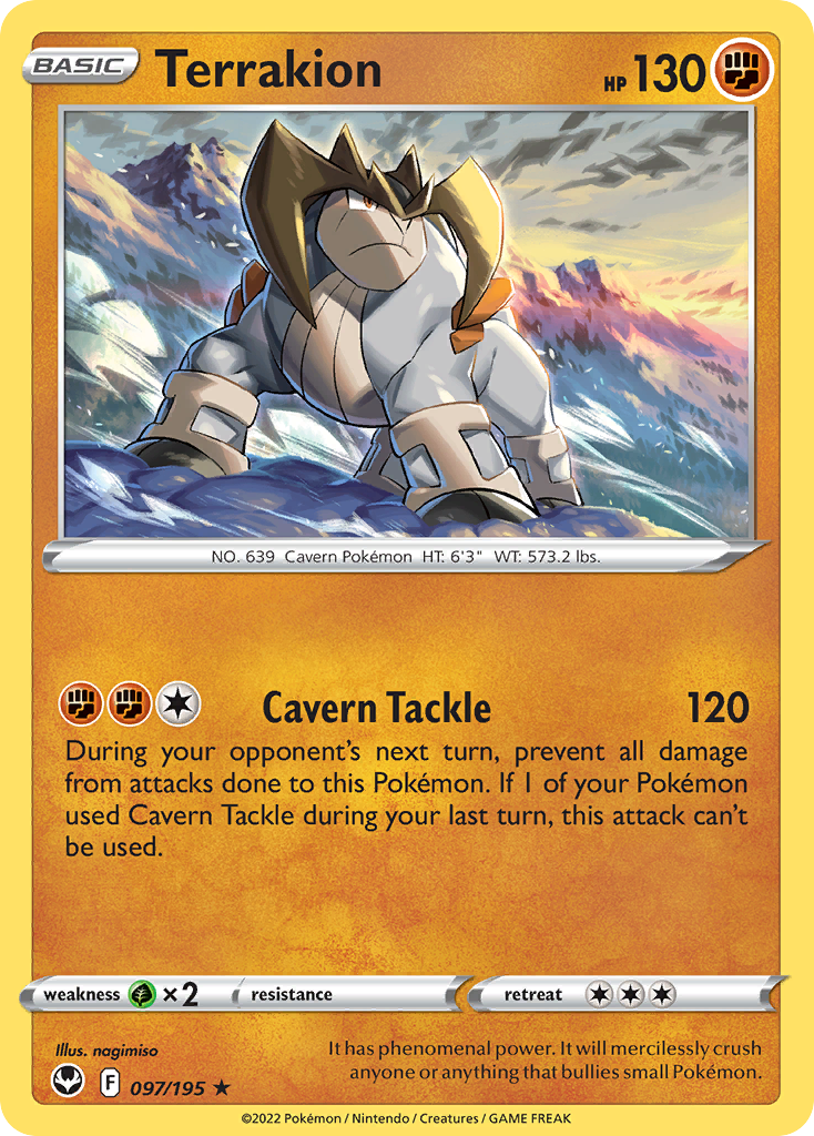 Terrakion — illustrated card