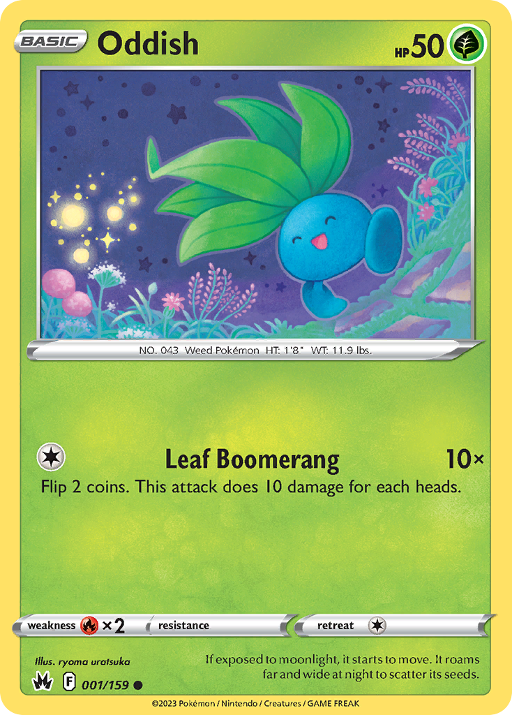 Oddish — illustrated card