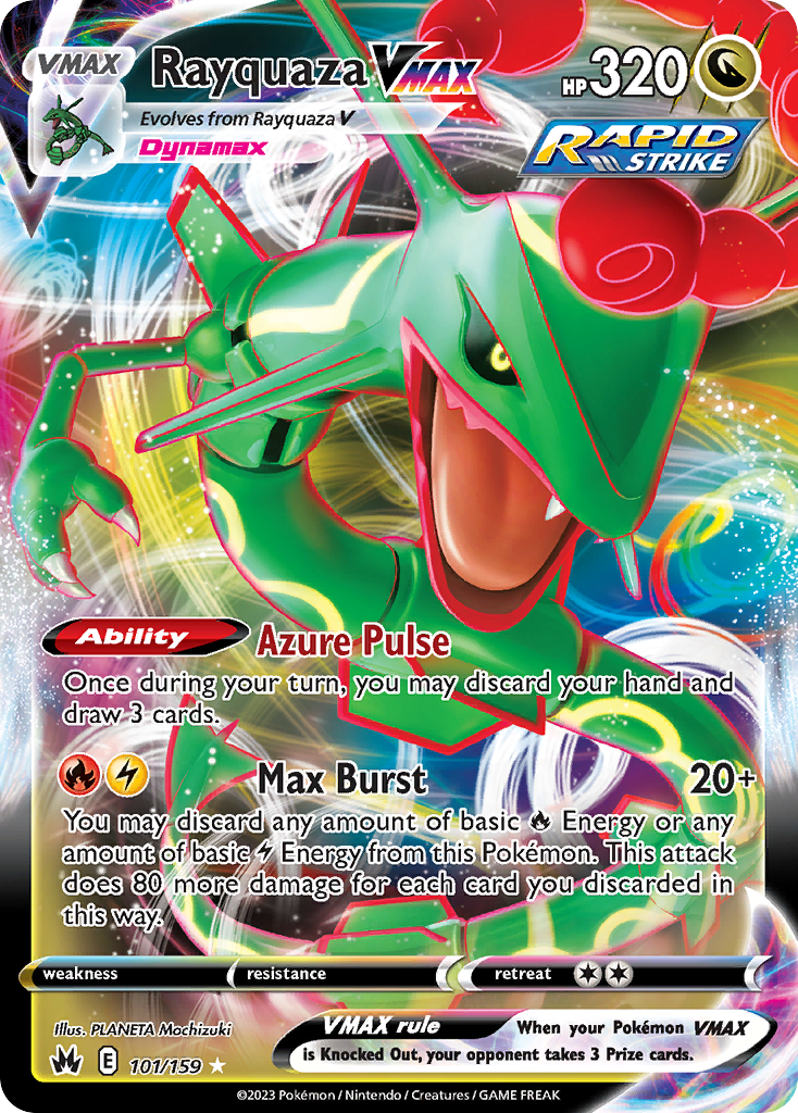 Rayquaza VMAX — illustrated card