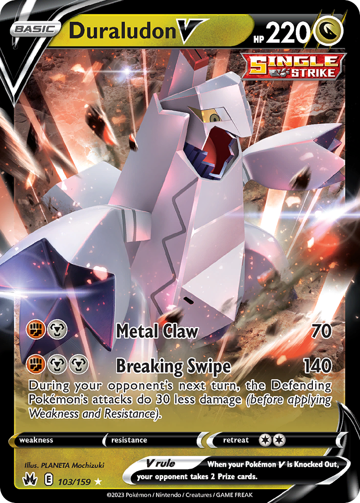 Duraludon V — illustrated card