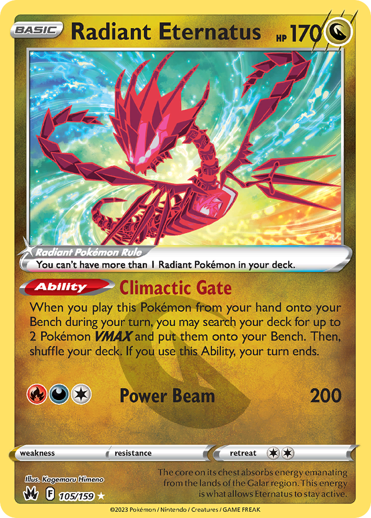 Radiant Eternatus — illustrated card