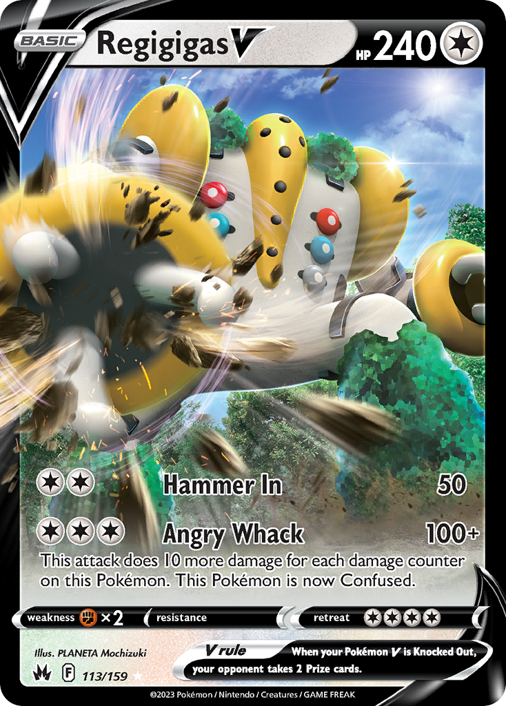 Regigigas V — illustrated card