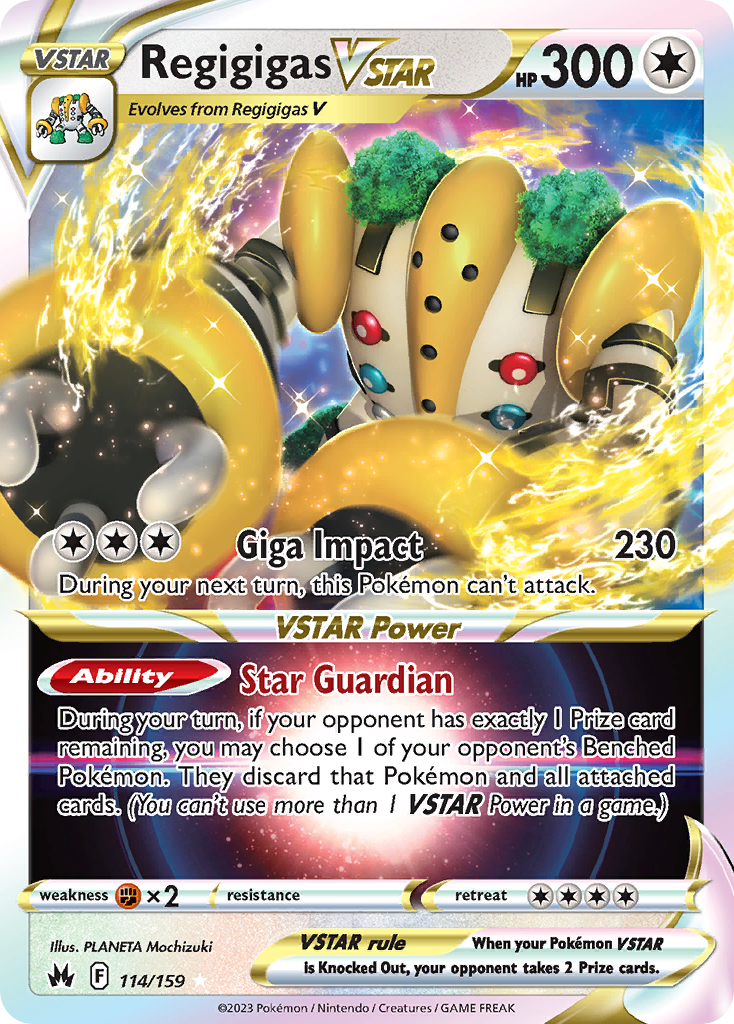Regigigas VSTAR — illustrated card