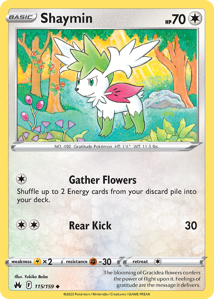 Shaymin — illustrated card