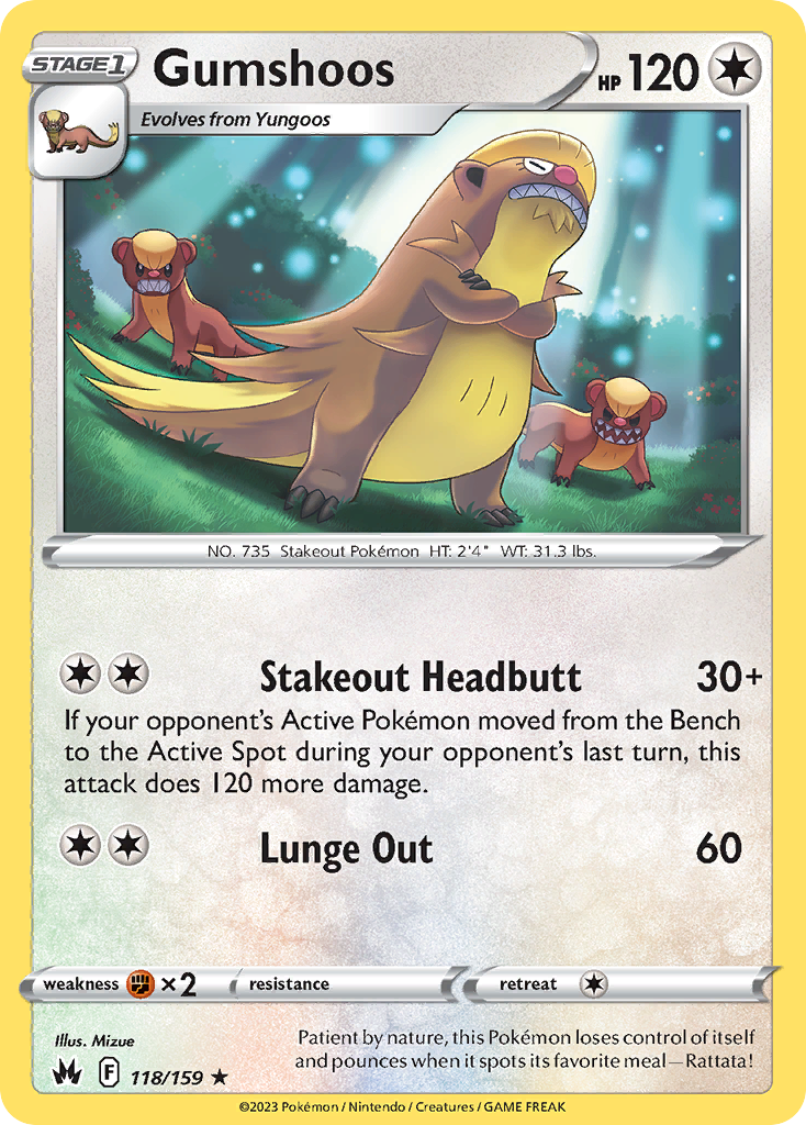 Gumshoos — illustrated card