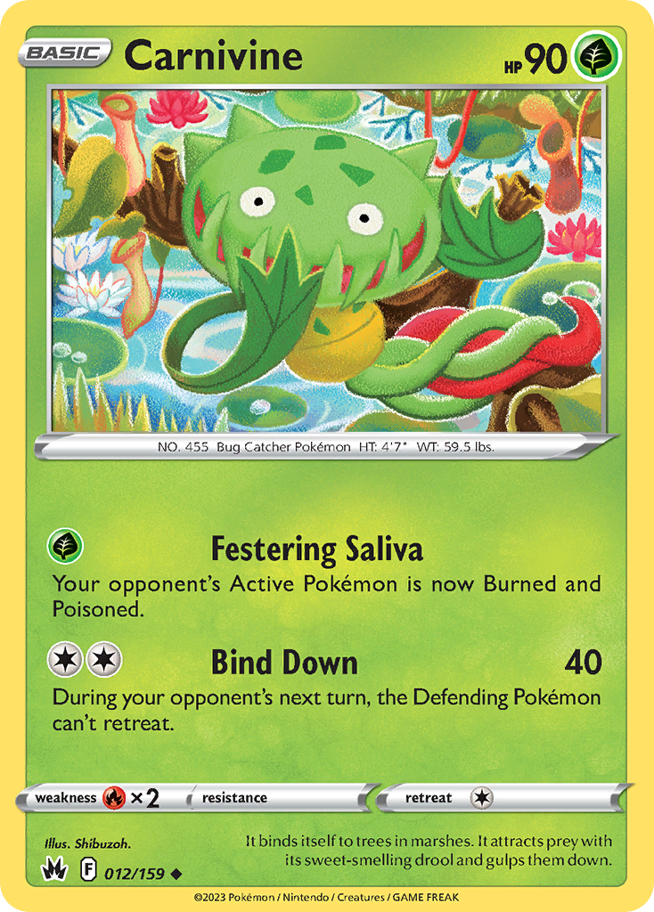 Carnivine — illustrated card