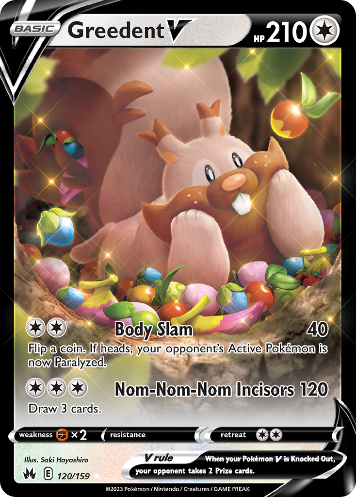 Greedent V — illustrated card
