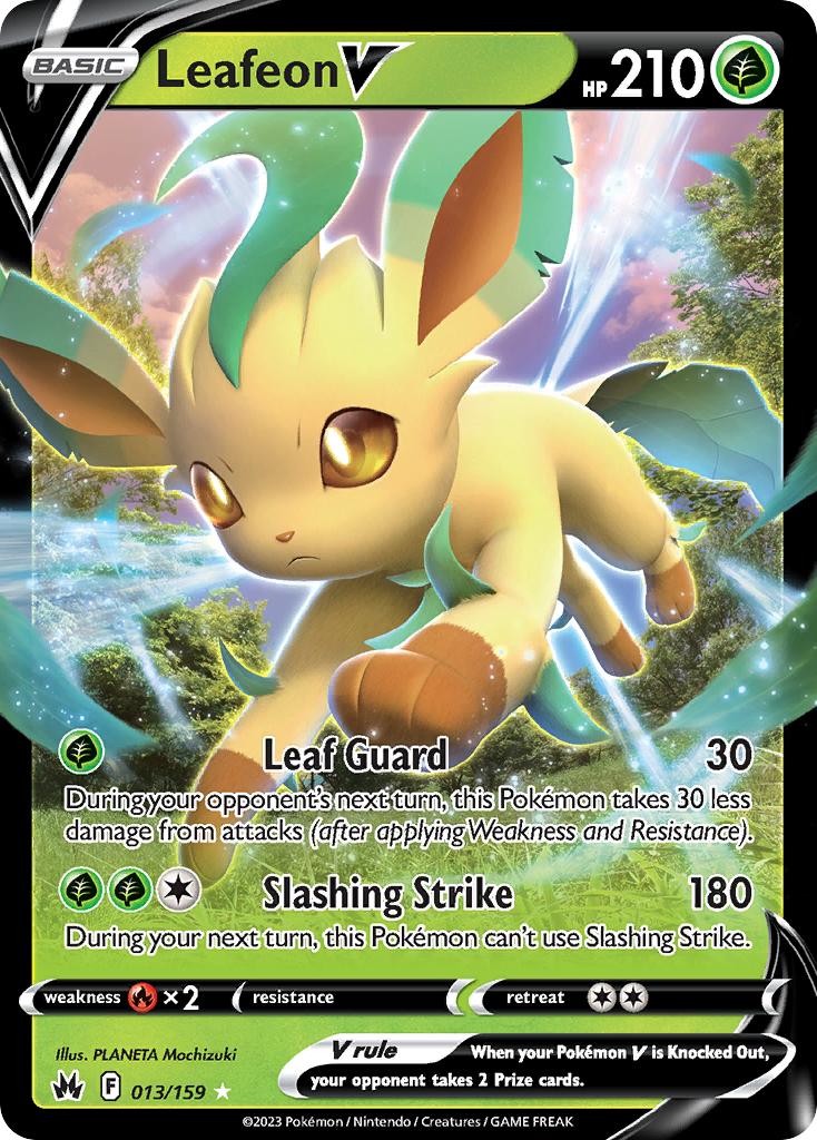 Leafeon V — illustrated card