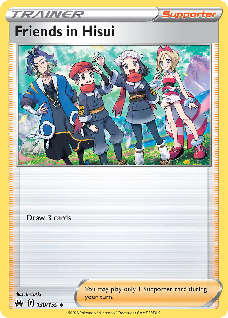 Friends in Hisui — illustrated card