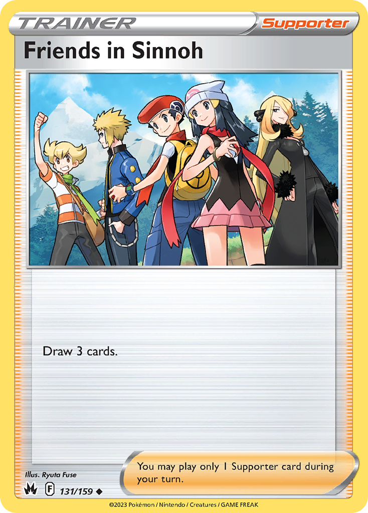 Friends in Sinnoh — illustrated card