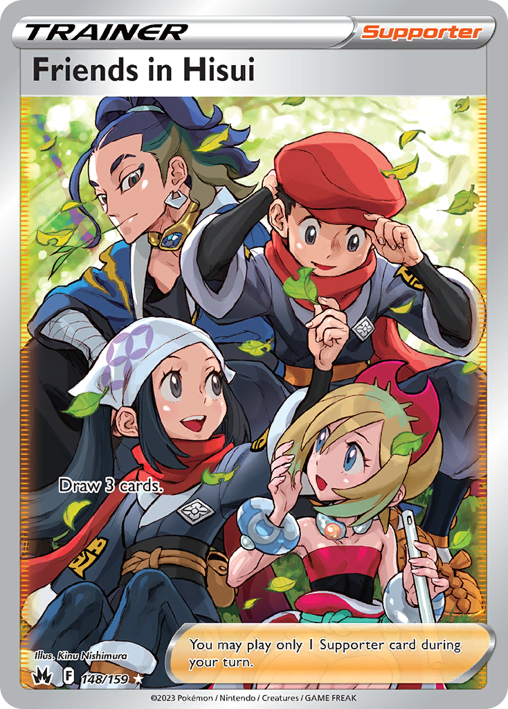 Friends in Hisui — illustrated card