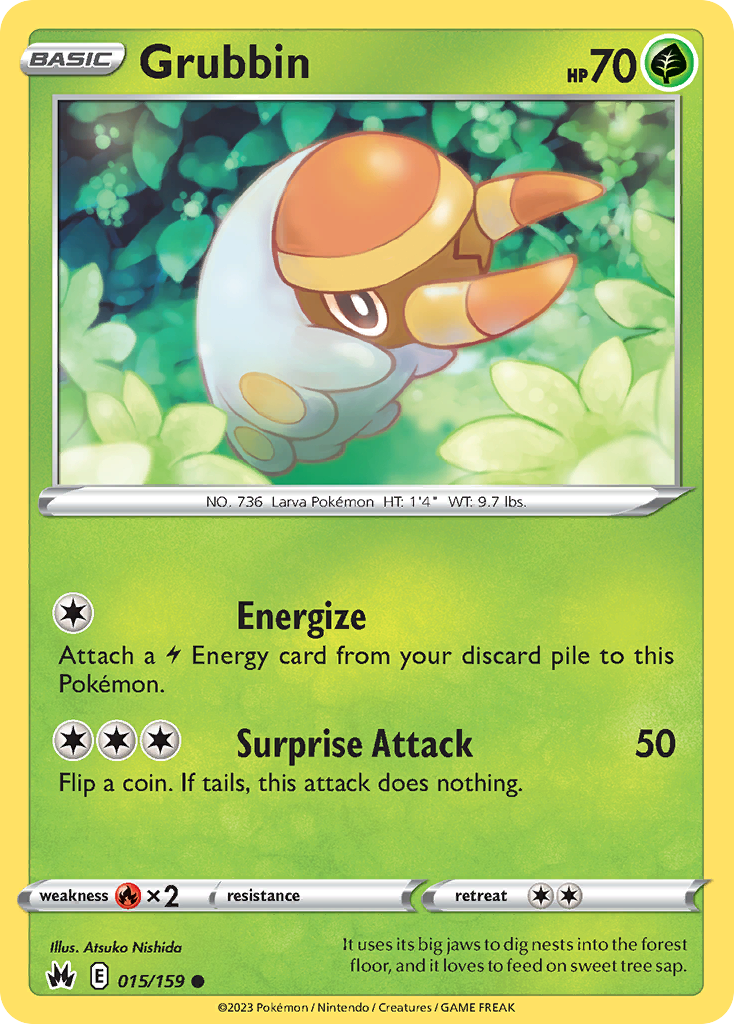 Grubbin — illustrated card