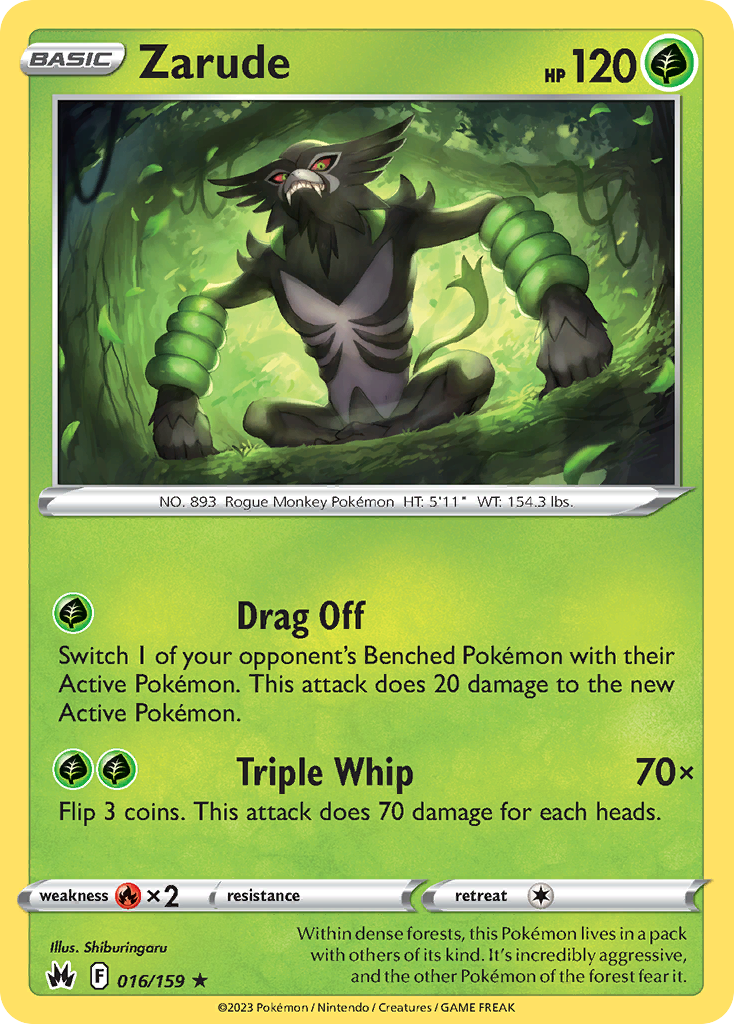 Zarude — illustrated card