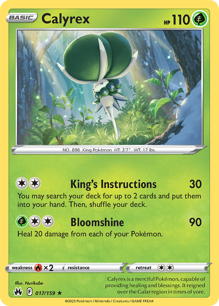 Calyrex — illustrated card