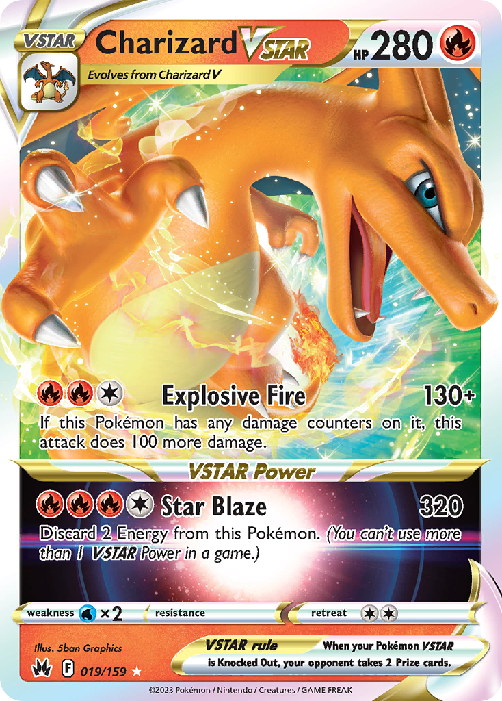 Charizard VSTAR — illustrated card