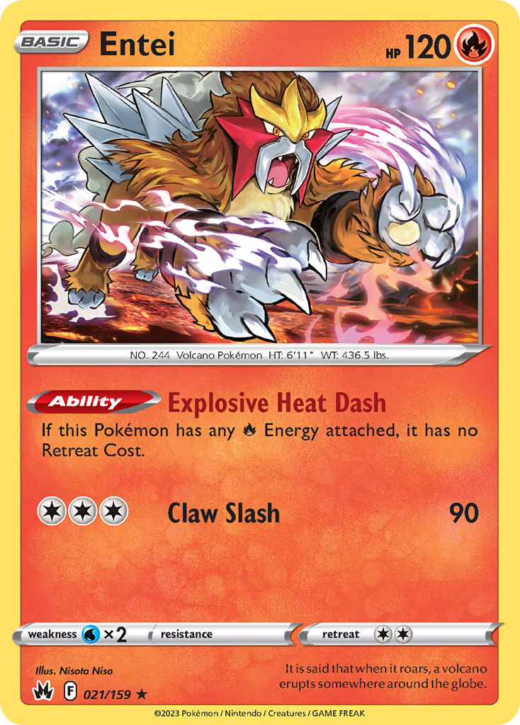 Entei — illustrated card