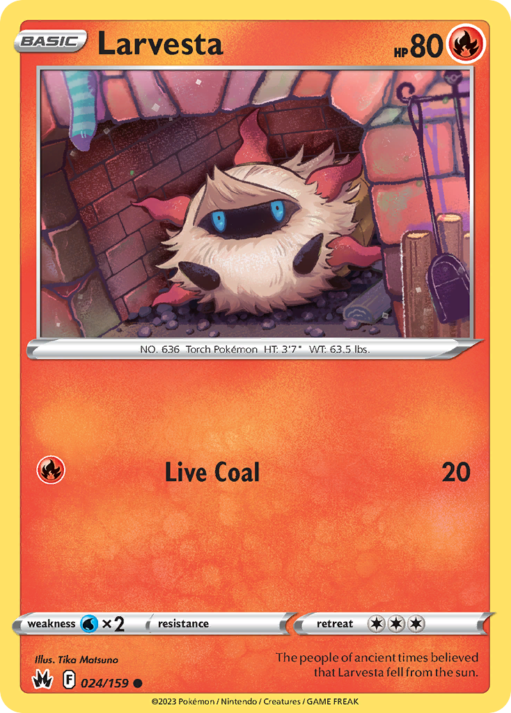 Larvesta — illustrated card