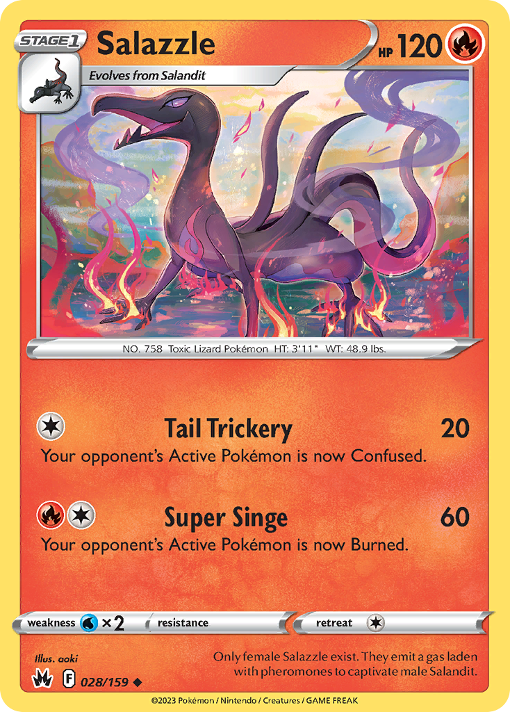 Salazzle — illustrated card