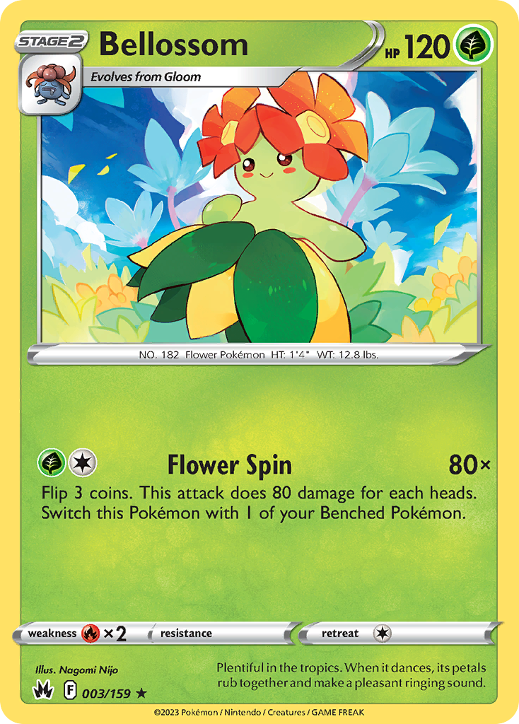 Bellossom — illustrated card