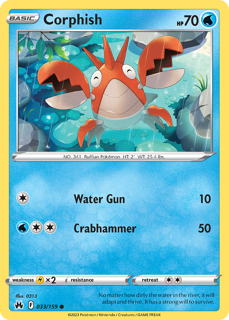 Corphish — illustrated card
