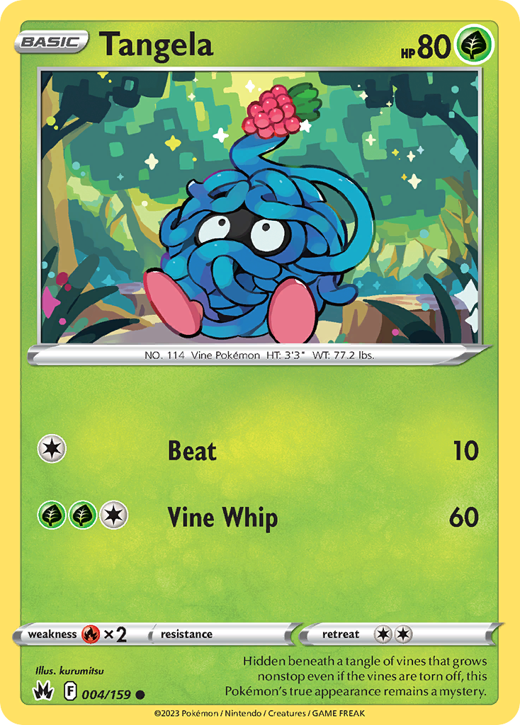 Tangela — illustrated card