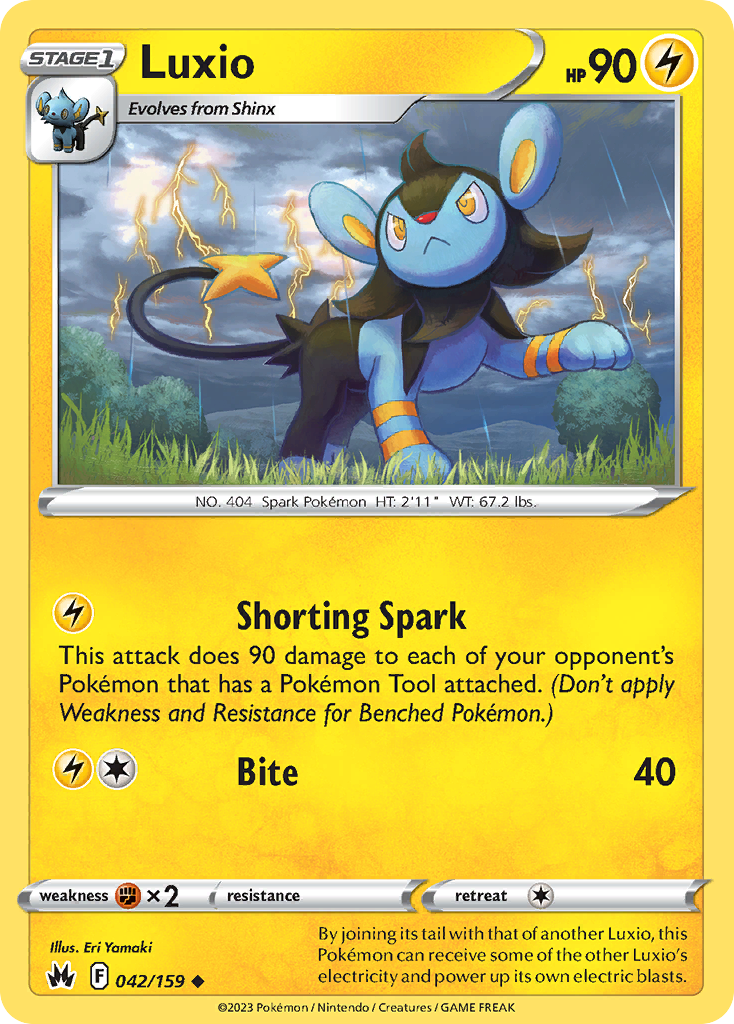 Luxio — illustrated card
