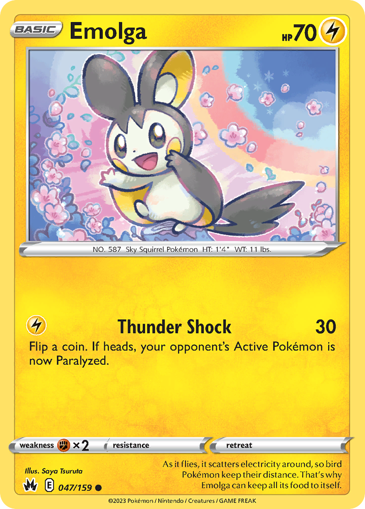 Emolga — illustrated card