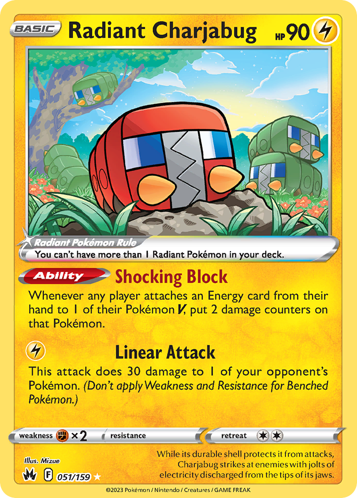 Radiant Charjabug — illustrated card