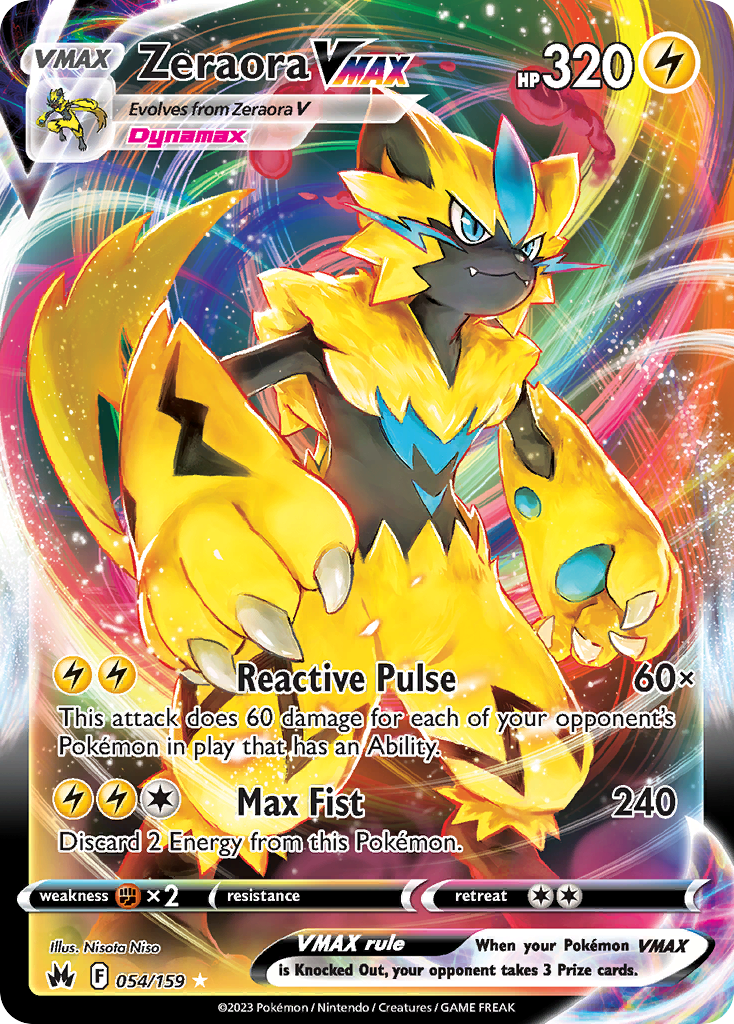 Zeraora VMAX — illustrated card