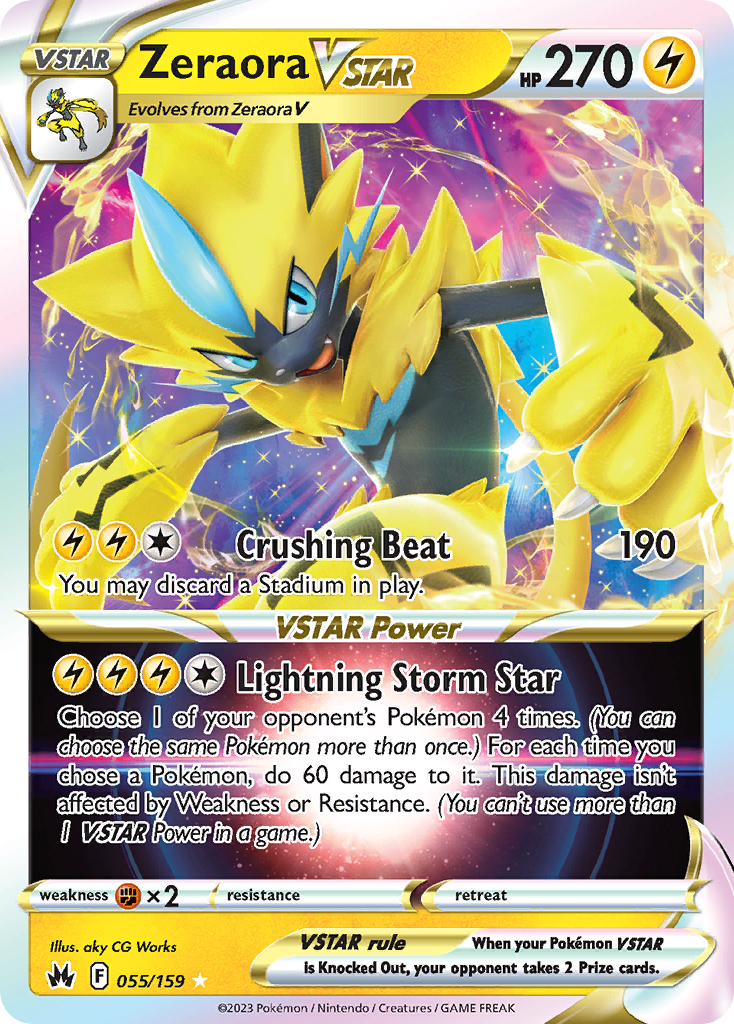 Zeraora VSTAR — illustrated card