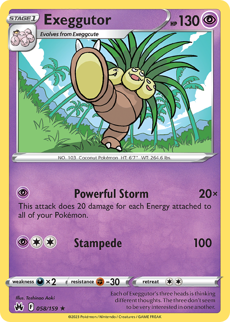 Exeggutor — illustrated card