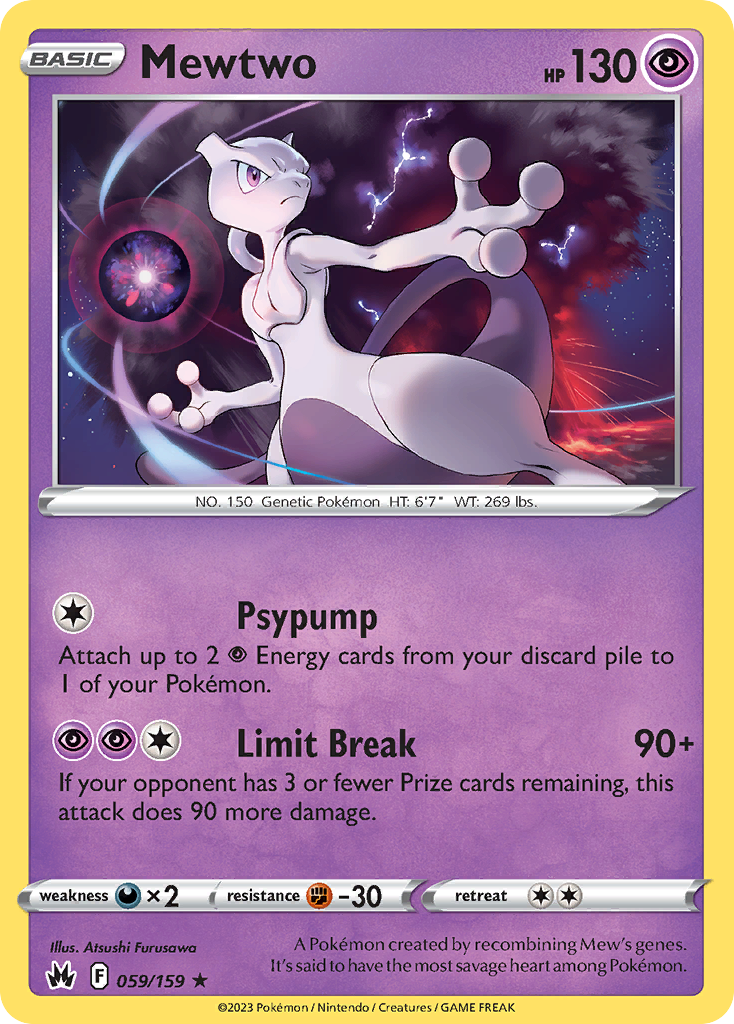 Mewtwo — illustrated card